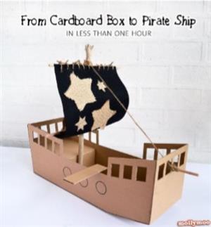 Cardboard Model Pirate Ship 